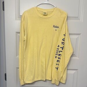 Comfort Colors Yellow Turtlefest Long Sleeve Shirt